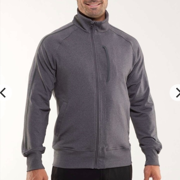 Lululemon Kung Fu Jacket II Heathered Dark Slate Size Large - Picture 1 of 12